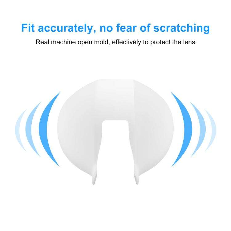 For Insta360 X5 PULUZ Invisible Dive Case Lens Guard Silicone Protective Lens Cap Cover (White)