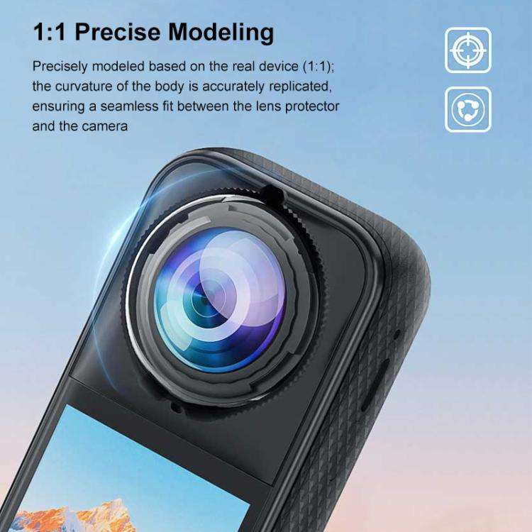 For Insta360 X5 PULUZ Standard Rotation PC Lens Guard  Protective Cover (Transparent)
