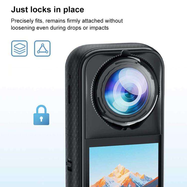 For Insta360 X5 PULUZ Standard Rotation PC Lens Guard  Protective Cover (Transparent)