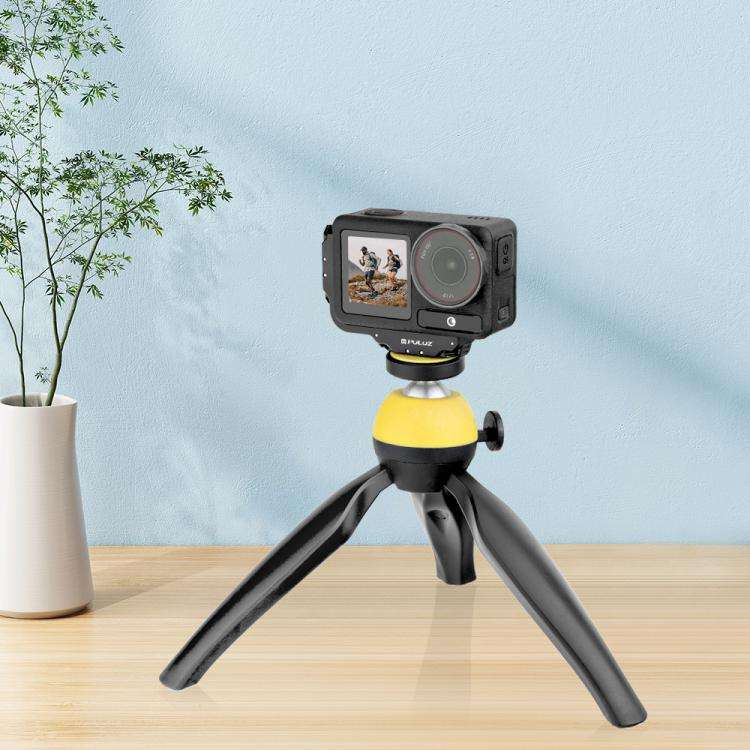 For DJI Osmo Action 5 Pro / 4 PULUZ Vertical Horizontal Shooting Quick Release Metal Magnetic L B...