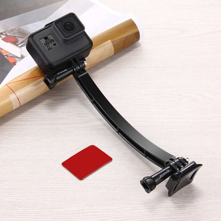 PULUZ Outdoor Motorcycle Cycling Helmet Extension Arm Set for PULUZ Action Sports Cameras Jaws Fl...