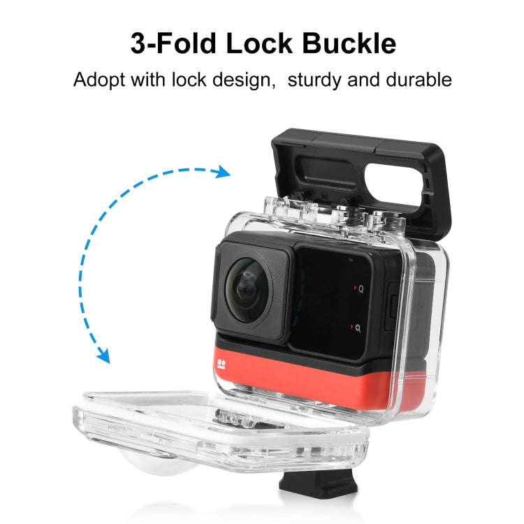 For Insta360 One RS 360 Edition PULUZ 30m Underwater Depth Diving Case Waterproof Housing