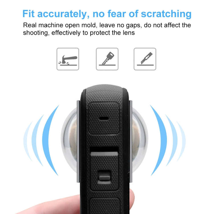 For Insta360 X3 PULUZ Lens Guard PC Protective Cover(Black)