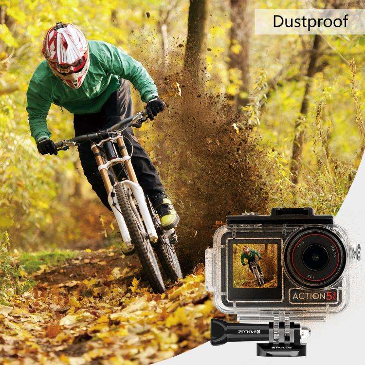 For DJI Osmo Action 5 Pro / 3 / 4 PULUZ 60m Underwater Waterproof Housing Diving Case with Cold S...