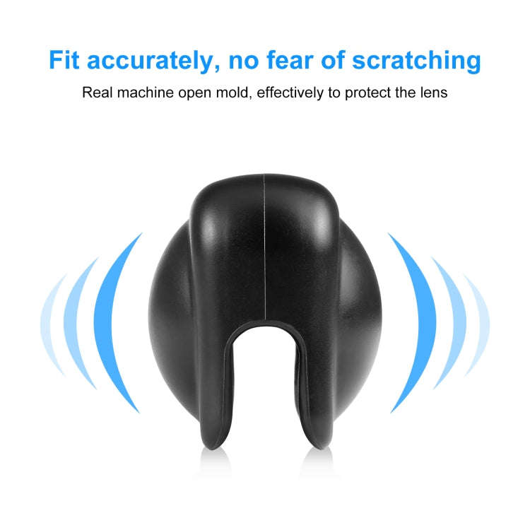 For Insta360 X3 PULUZ Silicone Protective  Lens Cover(Black)