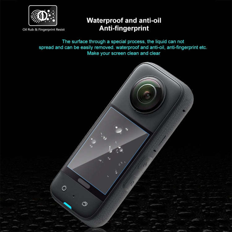 For Insta360 X3 PULUZ 2pcs Curved  HD Screen Film(Transparent)