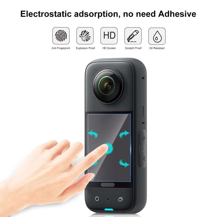 For Insta360 X3 PULUZ 2pcs Curved  HD Screen Film(Transparent)