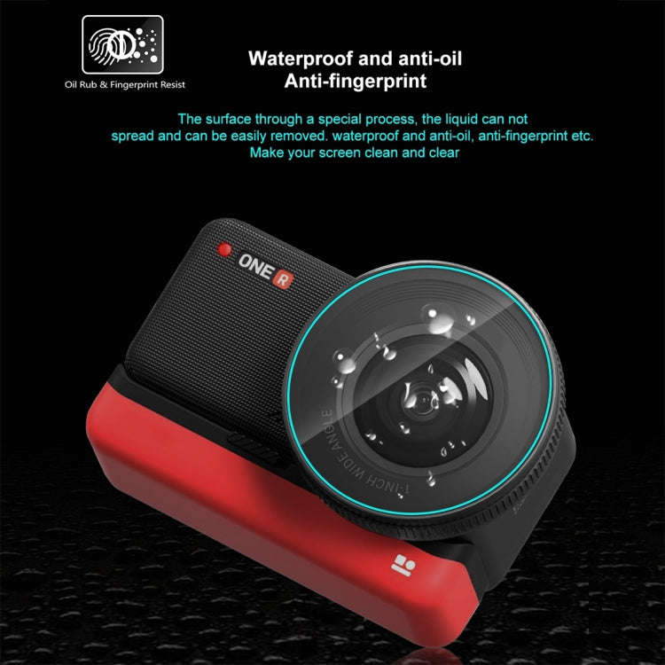 For Insta360 One RS PULUZ 3 in 1 Screen + 4K Lens + Leica Lens Tempered Glass Film(Transparent)