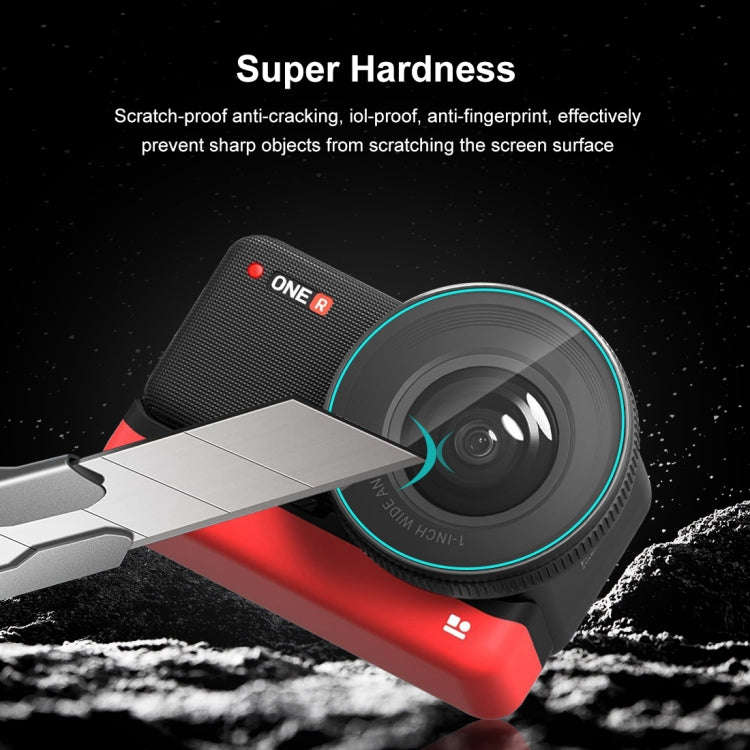 For Insta360 One RS PULUZ 3 in 1 Screen + 4K Lens + Leica Lens Tempered Glass Film(Transparent)