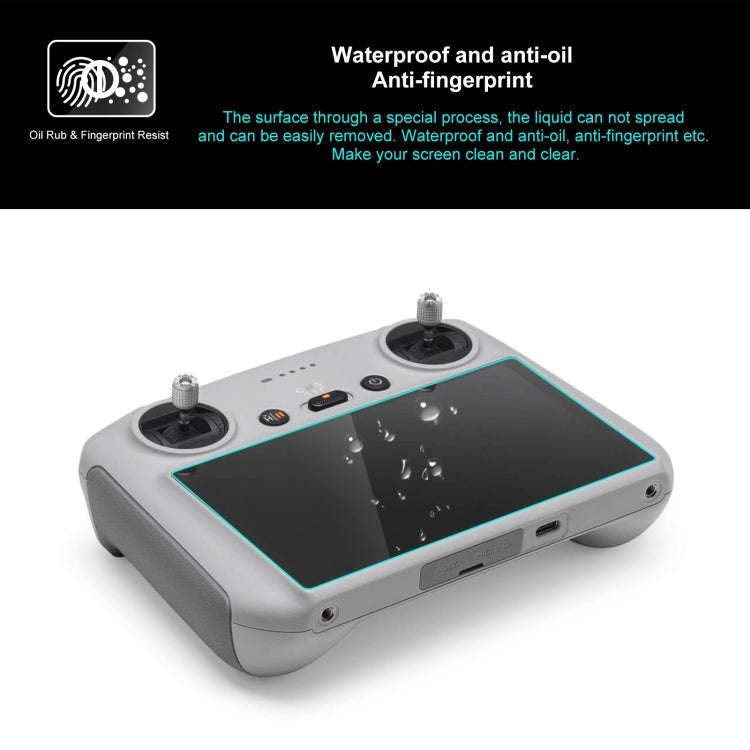 For DJI RC / RC 2 PULUZ Remote Control Screen Tempered Glass Film(Transparent)