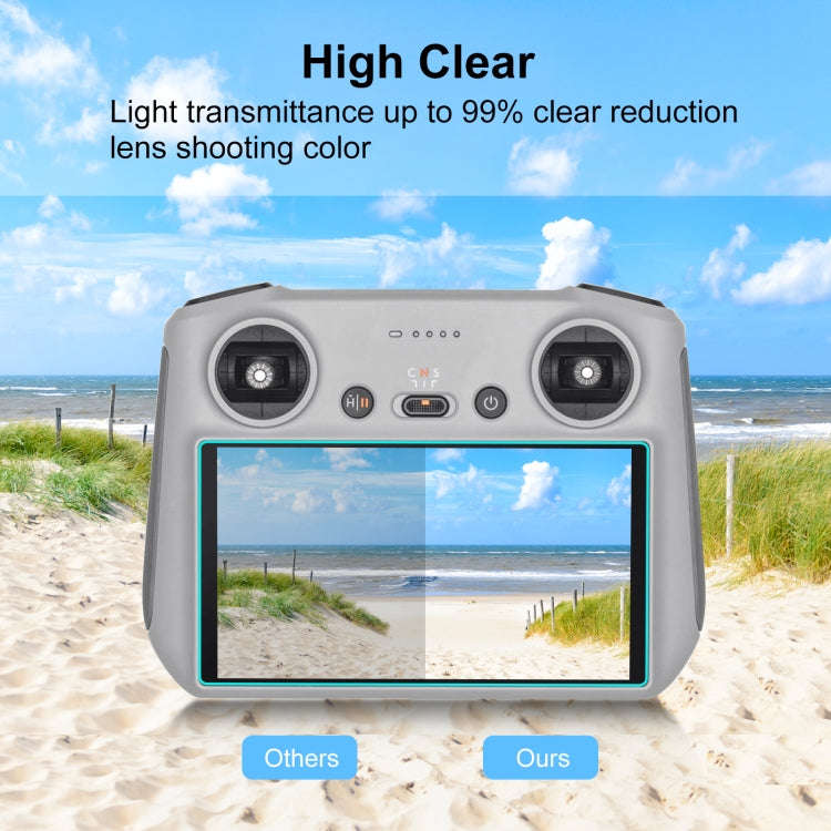 For DJI RC / RC 2 PULUZ Remote Control Screen Tempered Glass Film(Transparent)