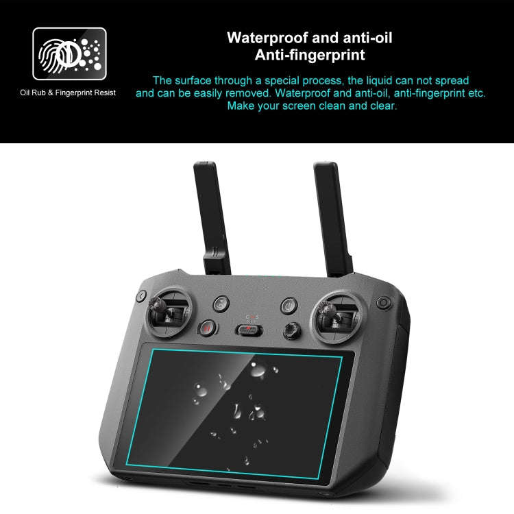For DJI RC Pro PULUZ Remote Control Screen Tempered Glass Film (Transparent)