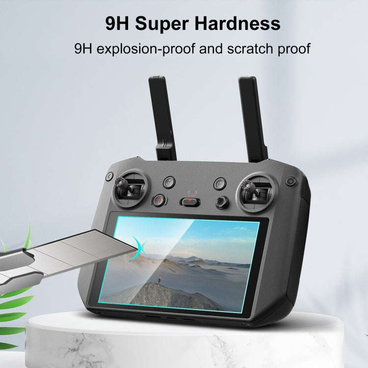 For DJI RC Pro PULUZ Remote Control Screen Tempered Glass Film (Transparent)