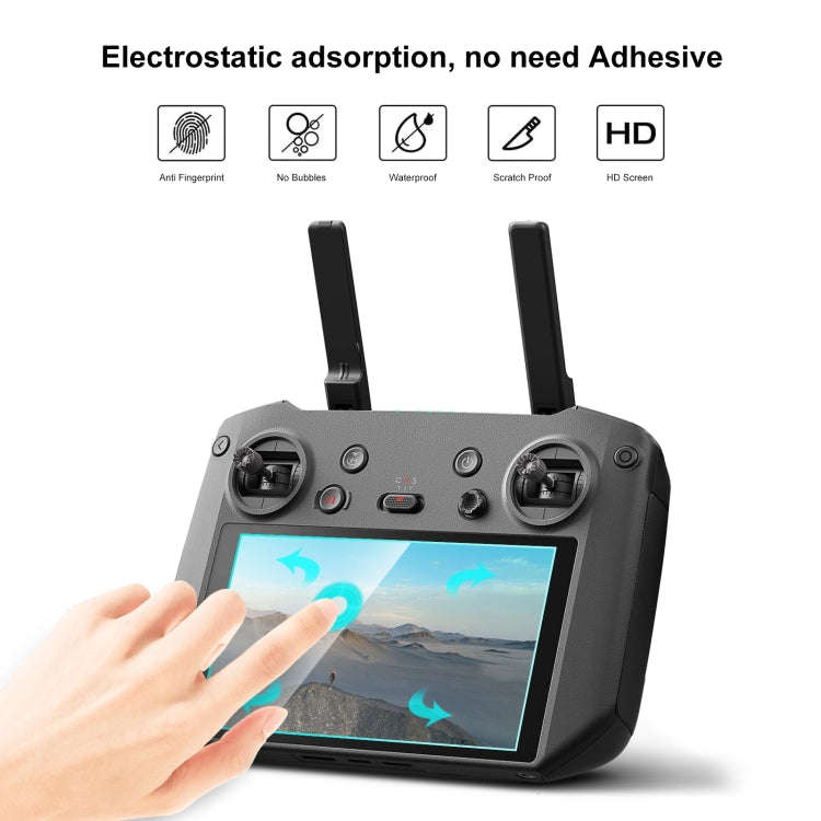 For DJI RC Pro PULUZ Remote Control Screen Tempered Glass Film (Transparent)