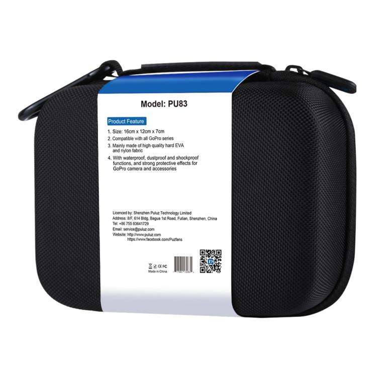 PULUZ Waterproof Carrying and Travel Case for GoPro, DJI Osmo Action and other Sport Cameras Acce...