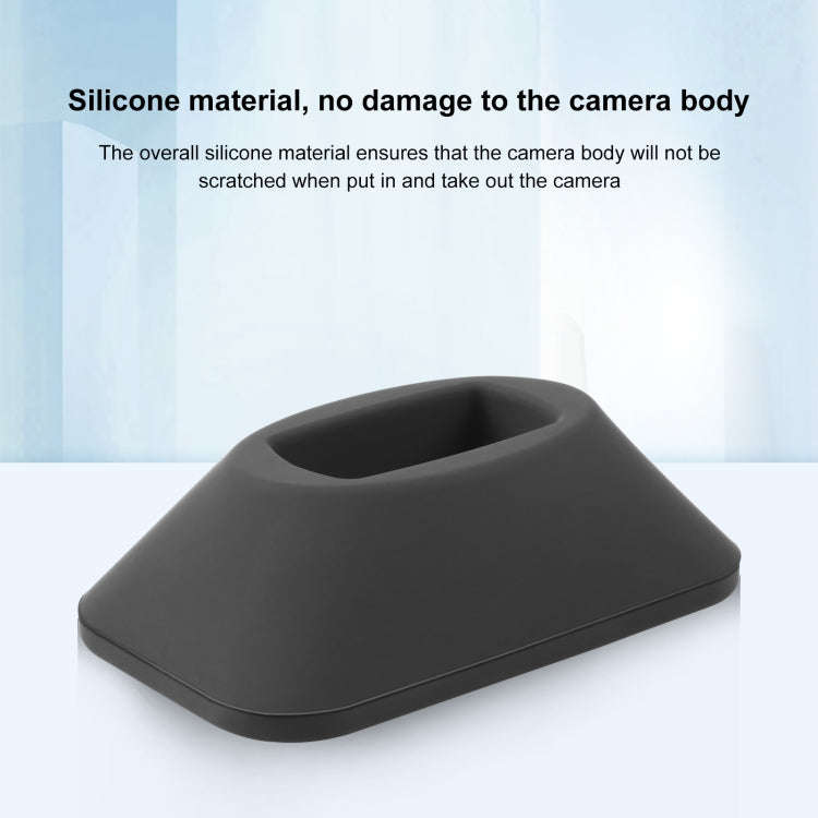For Insta360 X3 PULUZ Silicone Base Desktop Stand(Black)