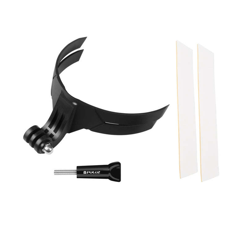 PULUZ Bending Action Camera Motorcycle Helmet Chin Mount (Black)