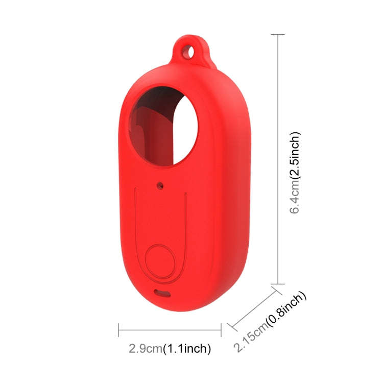 For Insta360 GO 3 PULUZ Camera Silicone Case with Lens  Cover (Red)