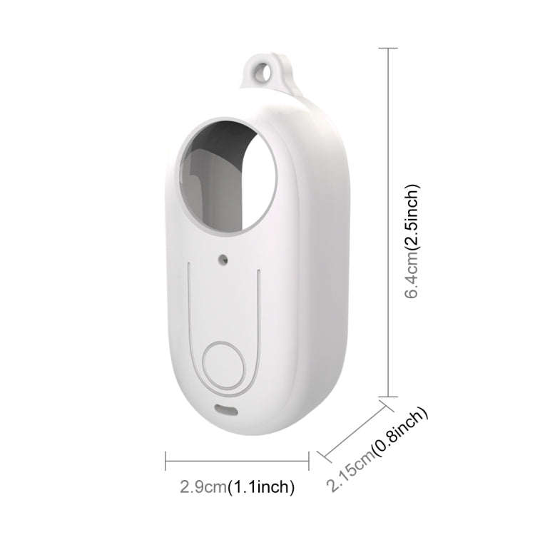 For Insta360 GO 3 PULUZ Camera Silicone Case with Lens  Cover (White)