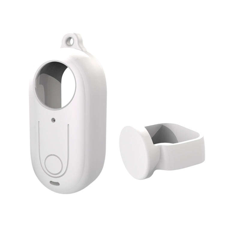 For Insta360 GO 3 PULUZ Camera Silicone Case with Lens  Cover (White)