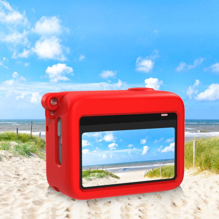 For Insta360 GO 3 / GO 3S PULUZ Camera Charging Case Silicone Case (Red)