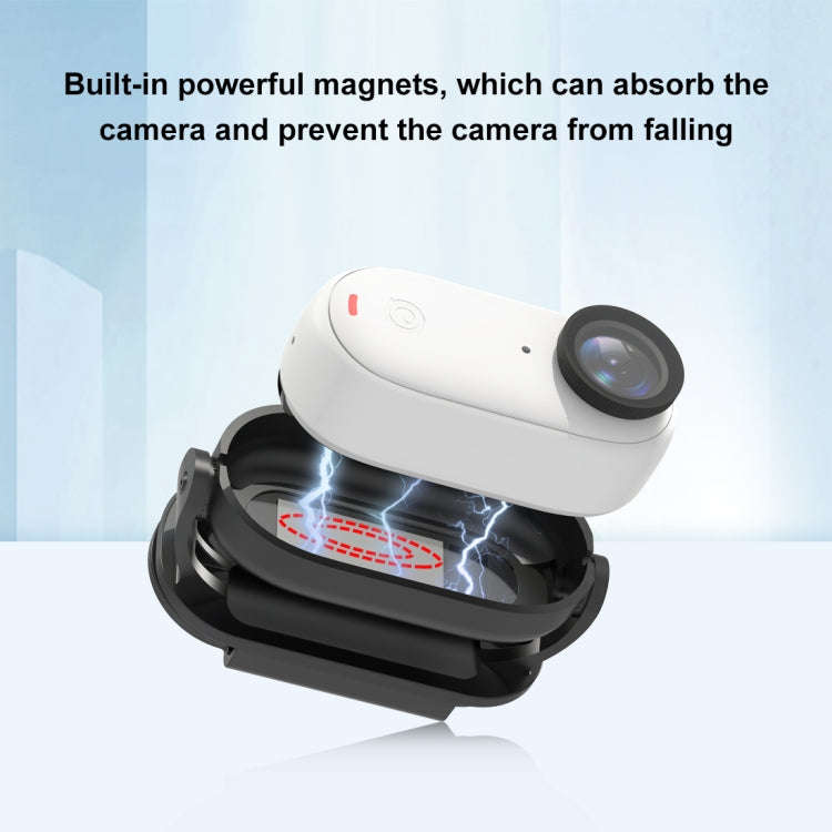 For Insta360 GO3 / GO 3S PULUZ Easy Clip Hat Clip Quick Release Clamp Magnetic Frame Fixed Mount ...