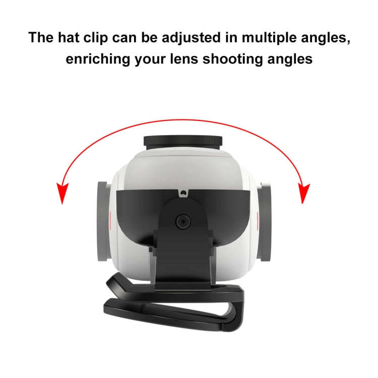 For Insta360 GO3 / GO 3S PULUZ Easy Clip Hat Clip Quick Release Clamp Magnetic Frame Fixed Mount ...
