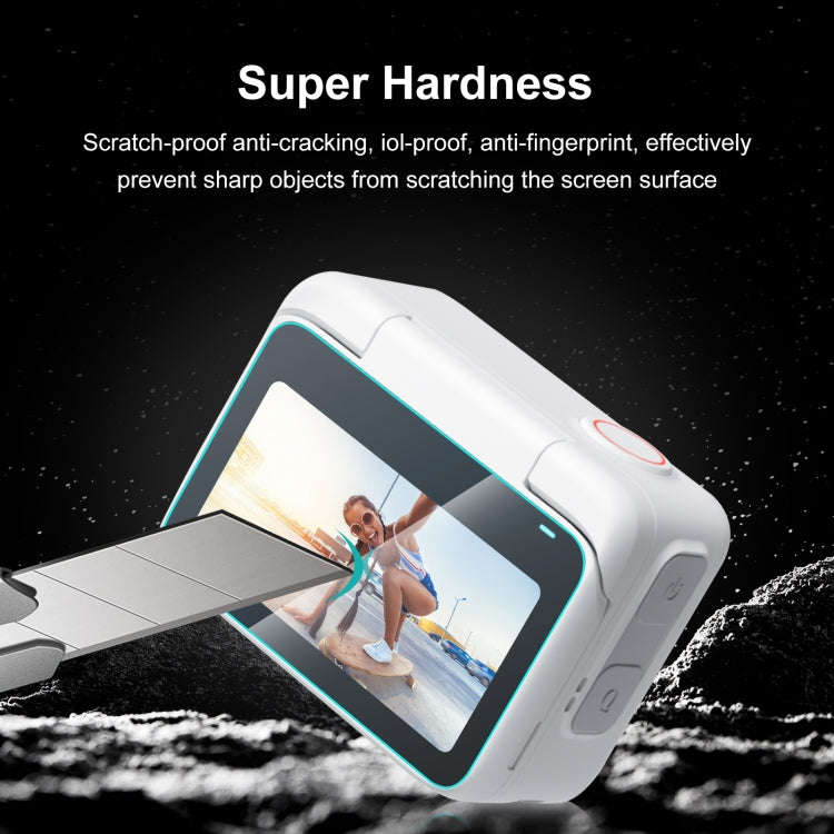 For Insta360 GO 3 / GO 3S PULUZ 2 in 1 Screen and Lens Tempered Glass Film (Transparent)