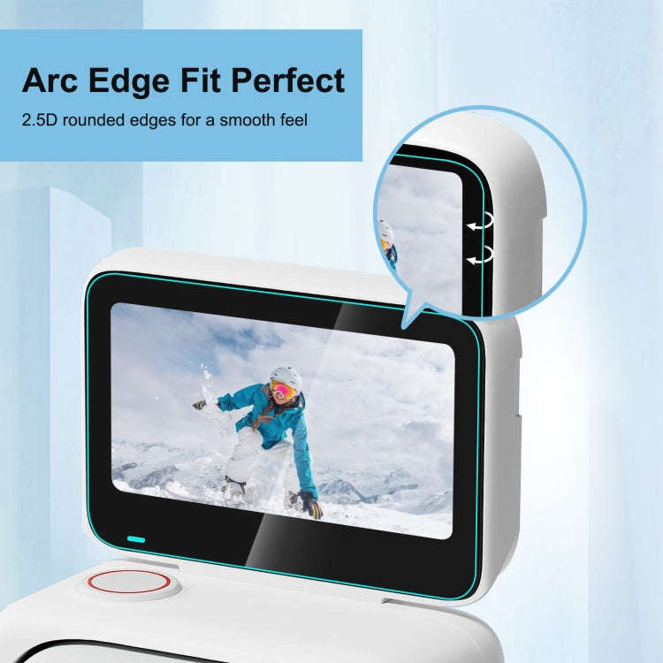 For Insta360 GO 3 / GO 3S PULUZ 2 in 1 Screen and Lens Tempered Glass Film (Transparent)