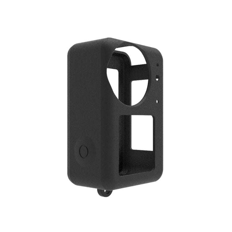 For DJI Osmo Action 5 Pro / 4 / 3 PULUZ Silicone Protective Case with Lens Cap (Black)