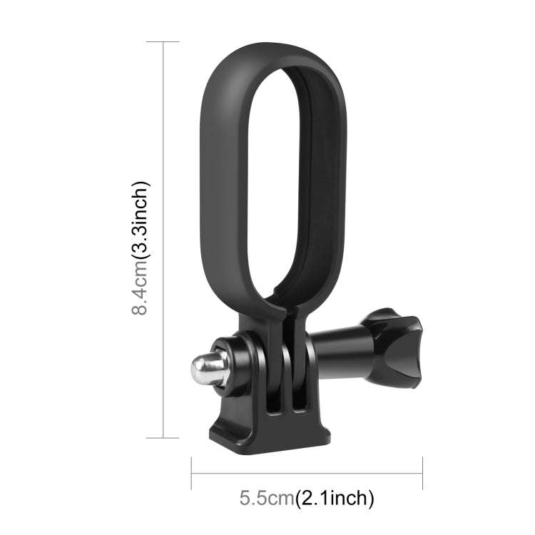 For Insta360 GO 3 / GO 3S PULUZ Body Plastic Protective Frame Cage with Screw & Adapter (Black)