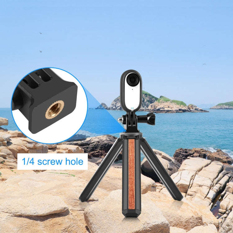 For Insta360 GO 3 / GO 3S PULUZ Body Plastic Protective Frame Cage with Screw & Adapter (Black)