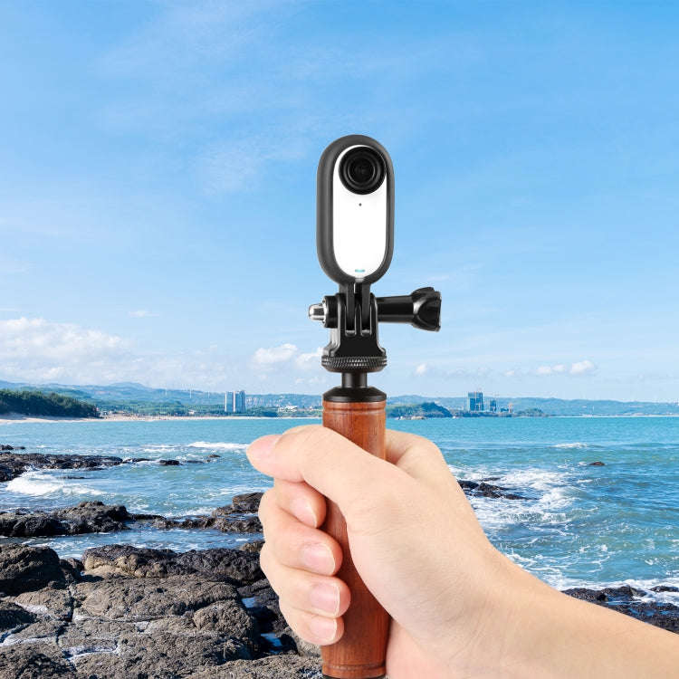 For Insta360 GO 3 / GO 3S PULUZ Body Plastic Protective Frame Cage with Screw & Adapter (Black)
