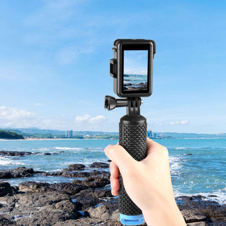 For DJI Osmo Action Pro 5 / 4 / 3 PULUZ Vertical Plastic Protective Frame Cage with Cold Shoes (B...