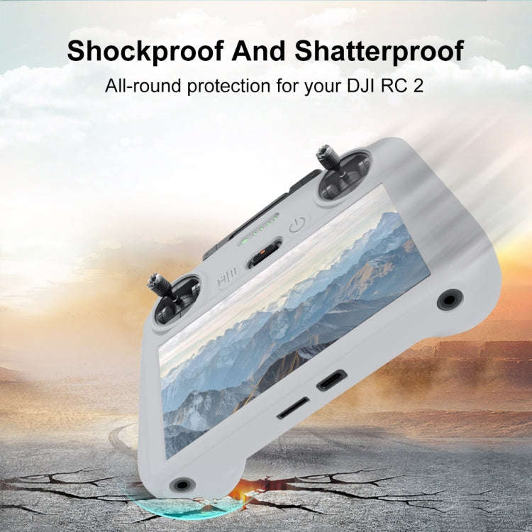 For DJI Mini 4 Pro / Air 3 Remote Control / DJI RC 2 with Screen PULUZ Silicone Protective Case (...