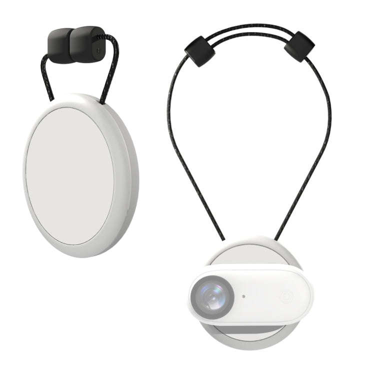 For Insta360 GO 3 / GO 3S PULUZ Magnetic Pendant Holder Quick Release Neck Strap (White)