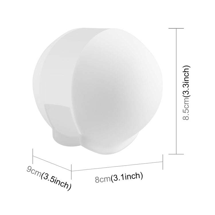 For Insta360 X3 / X4 PULUZ Invisible Dive Case Lens Guard Silicone Protective Cover (White)