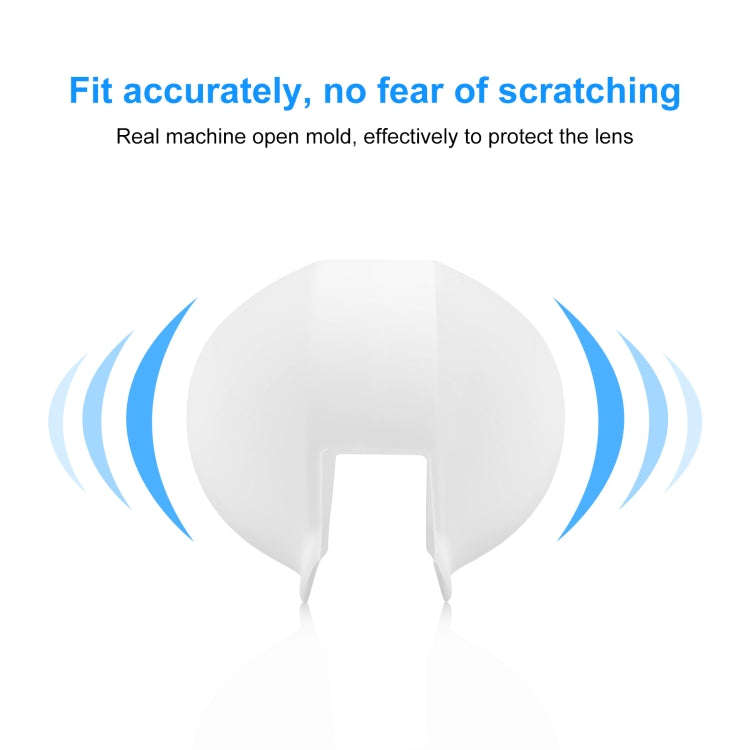 For Insta360 X3 / X4 PULUZ Invisible Dive Case Lens Guard Silicone Protective Cover (White)