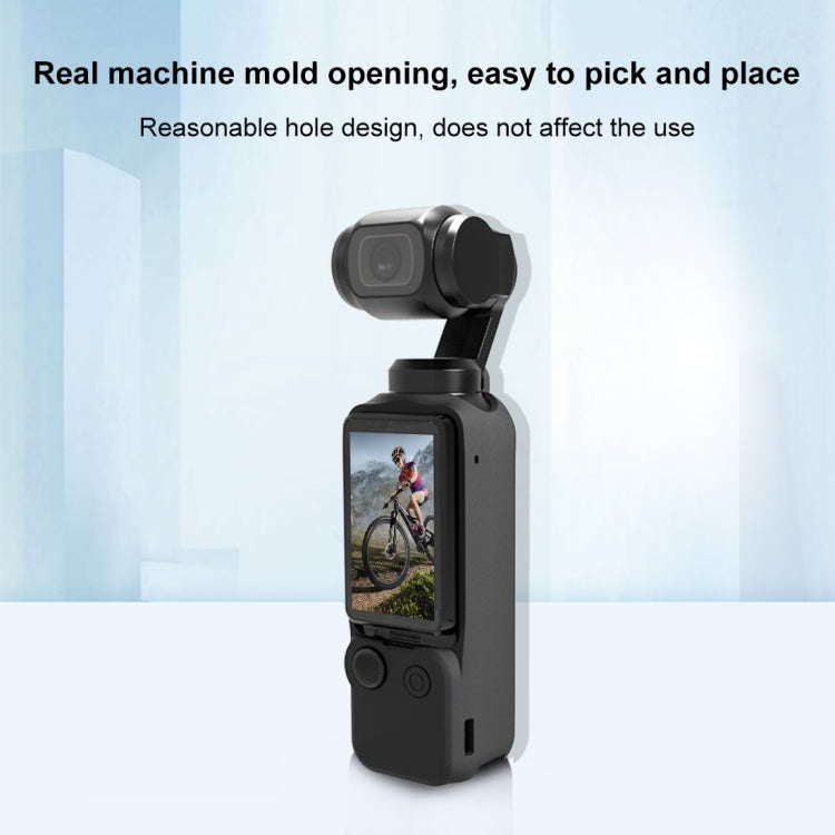 For DJI OSMO Pocket 3 PULUZ  3 in 1 Silicone Cover Case Set (Black)