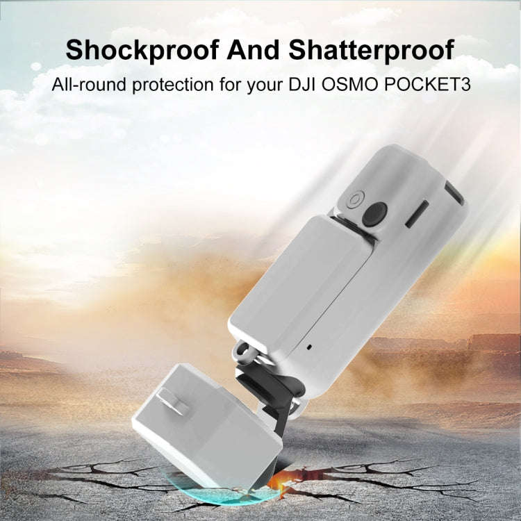 For DJI OSMO Pocket 3 PULUZ  3 in 1 Silicone Cover Case Set (White)