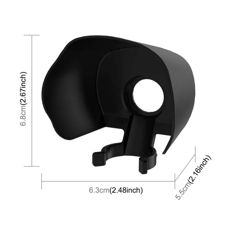 For DJI OSMO Pocket 3 Sunshade Lens Protective Cover Hood (Black)