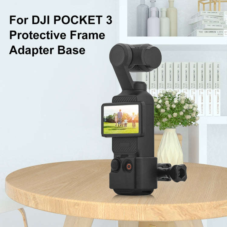For DJI OSMO Pocket 3 PULUZ Adapter Frame Expansion Bracket with 1/4 inch Hole (Black)