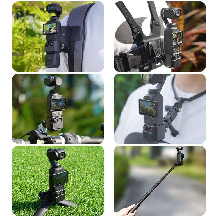 For DJI OSMO Pocket 3 PULUZ Adapter Frame Expansion Bracket with 1/4 inch Hole (Black)