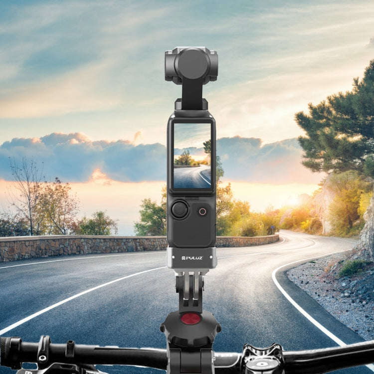 For DJI OSMO Pocket 3 PULUZ USB-C / Type-C Dock Desktop Charging Base Aluminum Alloy Bracket (Black)