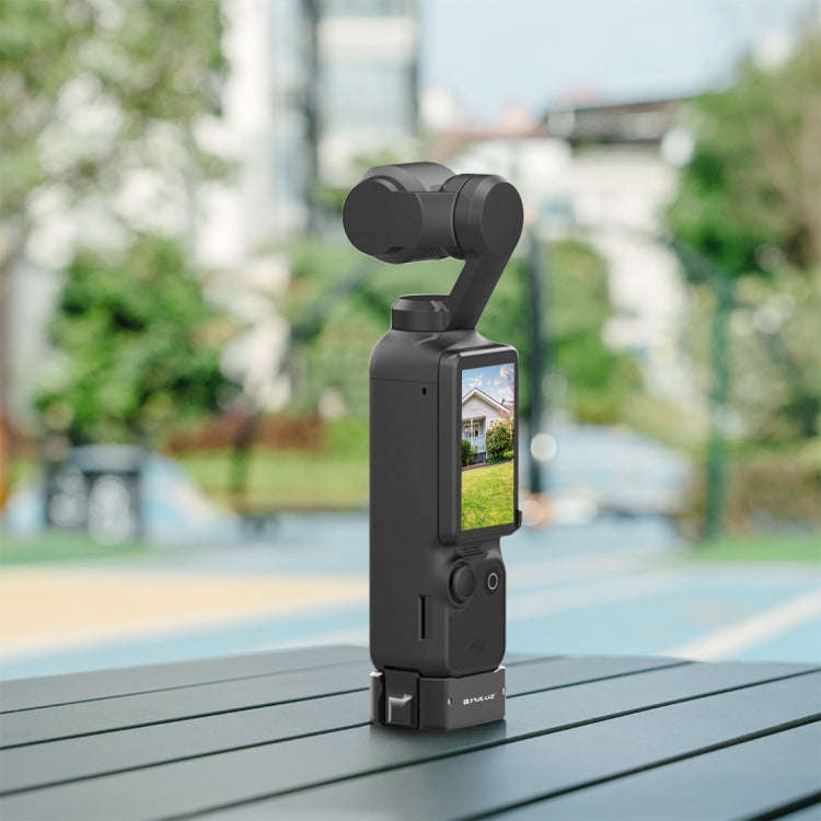 For DJI OSMO Pocket 3 PULUZ USB-C / Type-C Dock Desktop Charging Base Aluminum Alloy Bracket (Black)