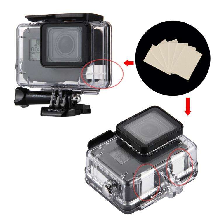12 PCS PULUZ Professional Reusable Anti-Fog Inserts for GoPro HERO10 Black / HERO9 Black / HERO8 ...