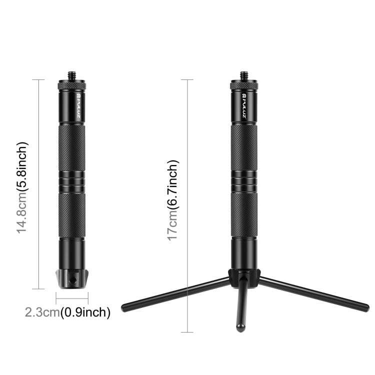 PULUZ Foldable Aluminum Alloy Light Stand Live Tripod Camping Ground Holder