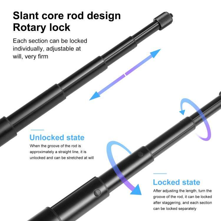 PULUZ Waist Belt Mount Strap with Selfie Stick Monopod for GoPro, Insta360, DJI and Other Action ...