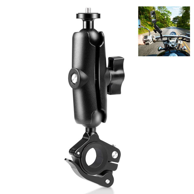 PULUZ Motorcycle O-Clip Quick Release Clamp Handlebar Fixed Mount Holder for GoPro and Other Acti...