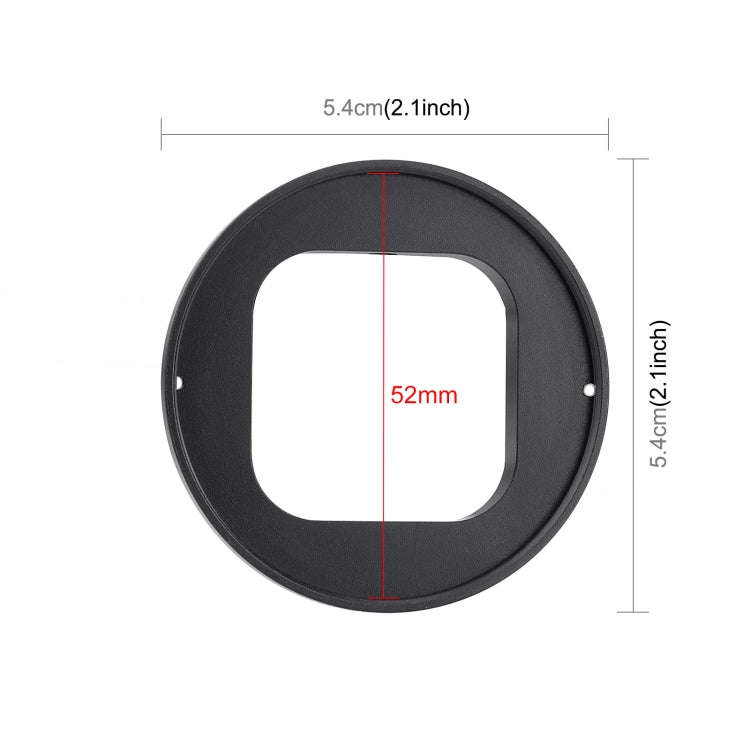 For GoPro HERO12 Black /11 Black /11 Black Mini /10 Black /9 Black PULUZ 52mm UV ND2-400 Filter w...